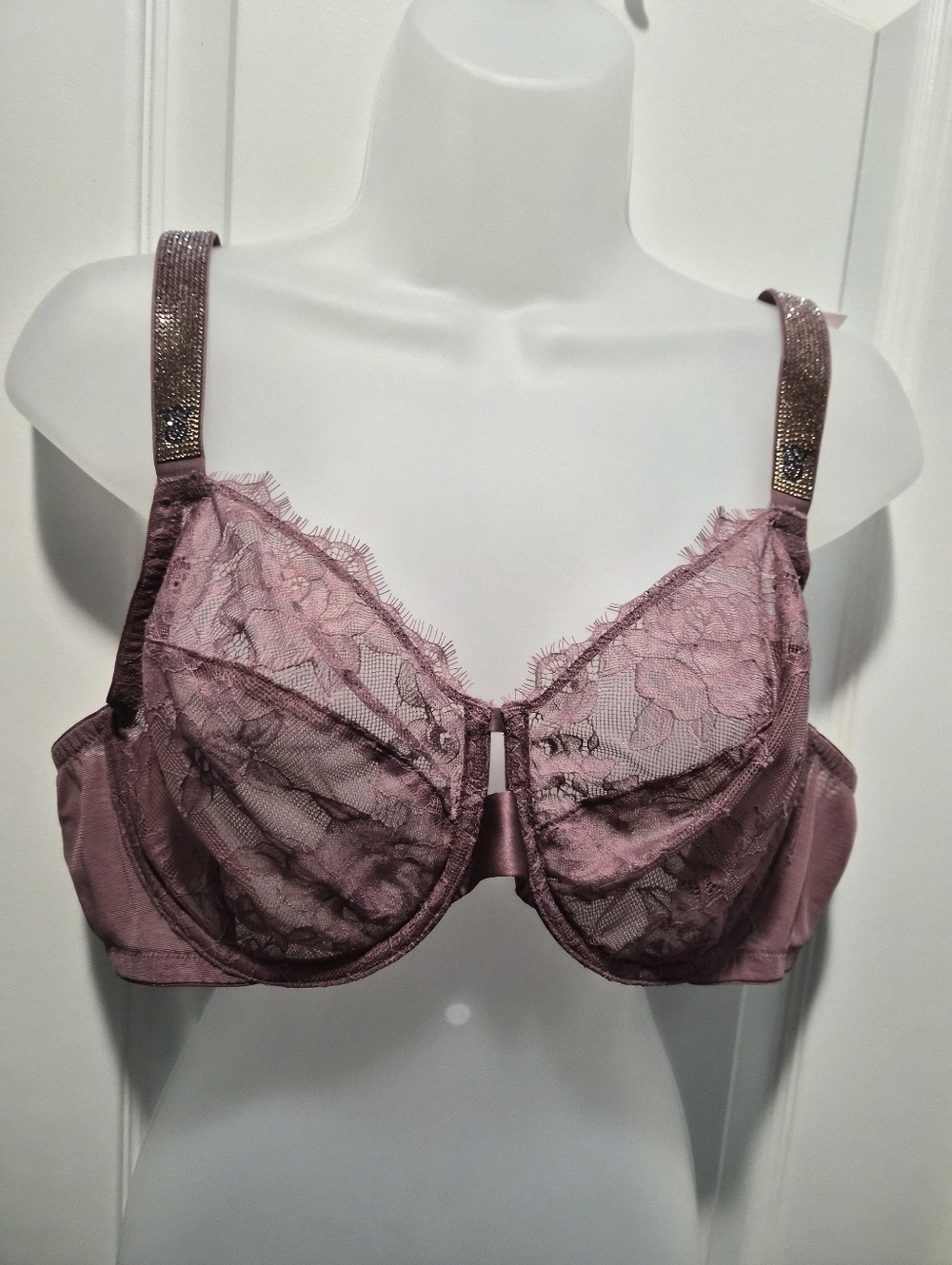Victoria Secret NWT Size 42C Pretty Purple Color FREE Tote Bag See All Pictures